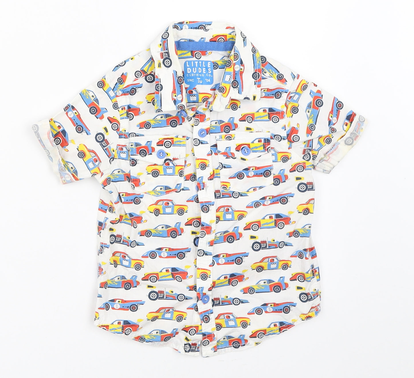 TU Boys White   Basic Button-Up Size 18-24 Months