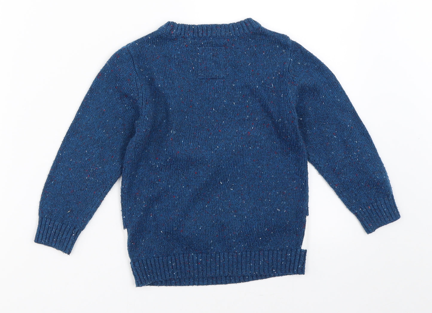 TU Boys Blue   Pullover Jumper Size 18-24 Months  - christmas jumper