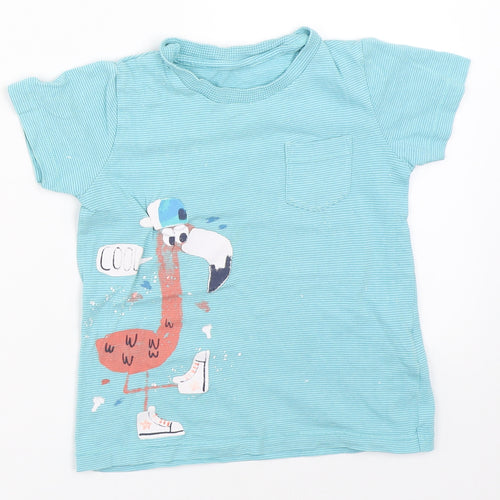 Marks and Spencer Boys Blue   Basic T-Shirt Size 2-3 Years