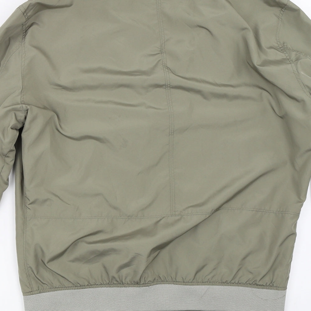 Zara Mens Green   Bomber Jacket Coat Size M