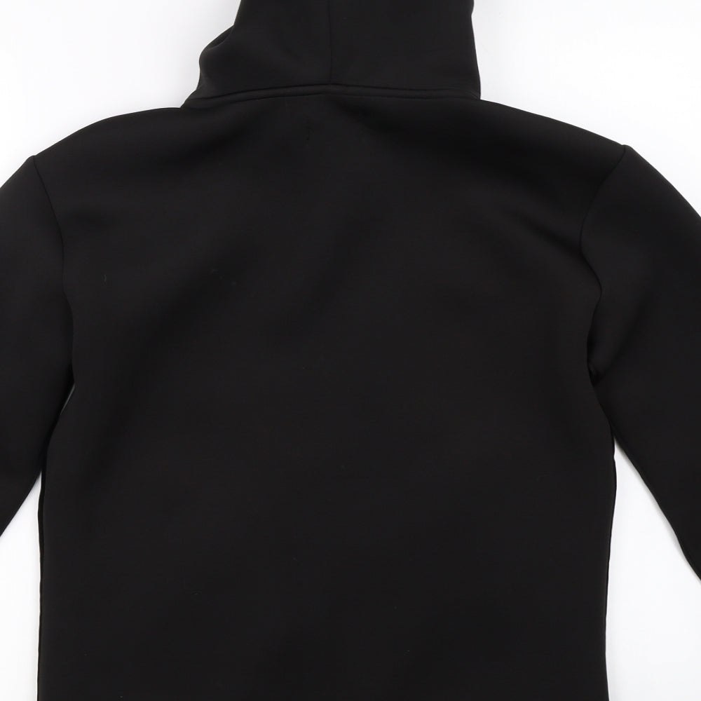 Manier De Voir Mens Black   Full Zip Hoodie Size M