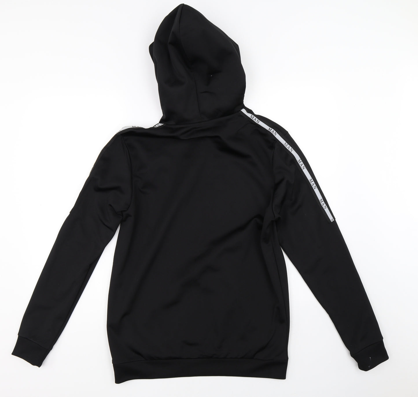 Boohoo Mens Black   Pullover Hoodie Size S