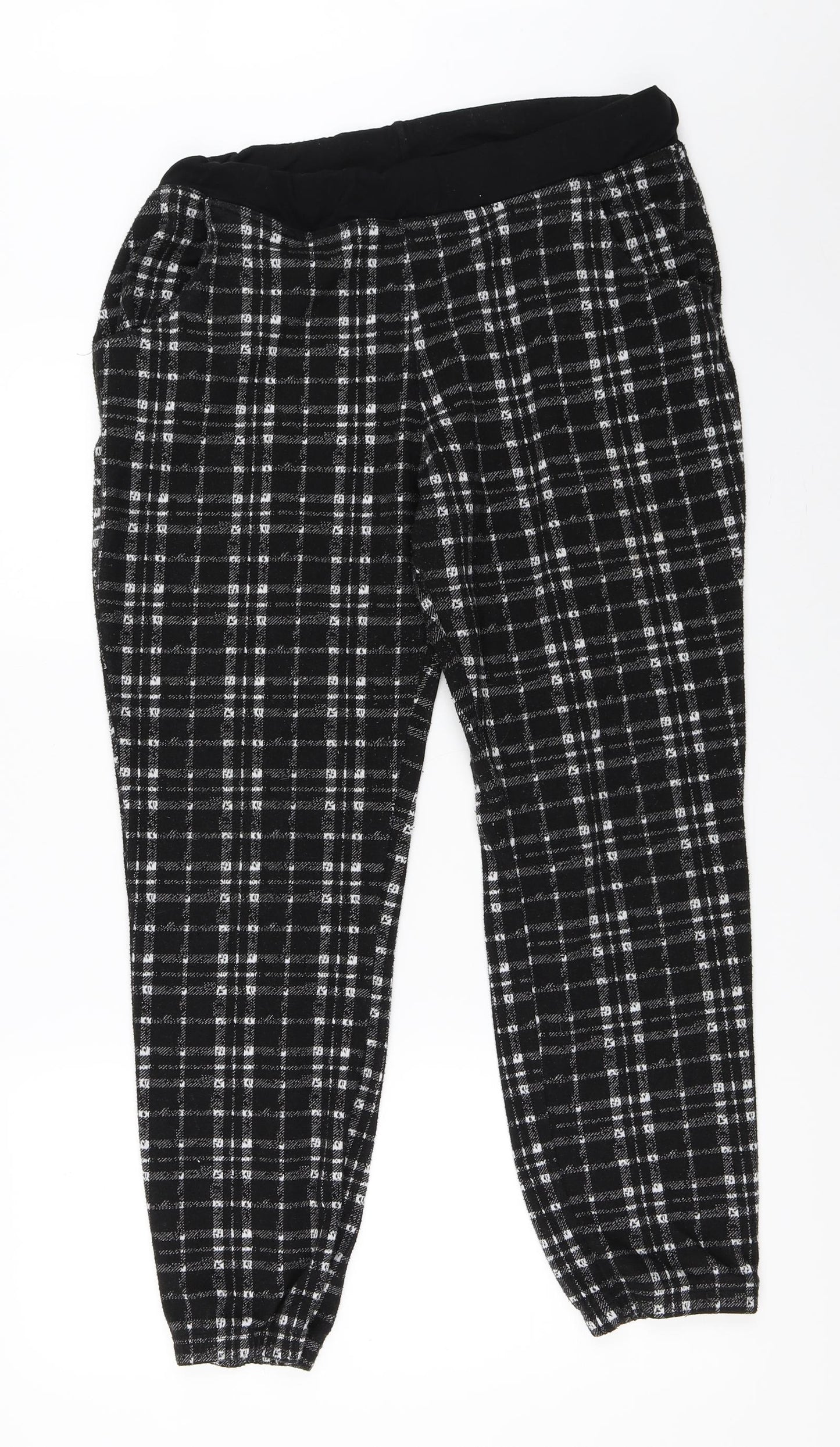 Select Womens Black   Jogger Trousers Size 16 L28 in