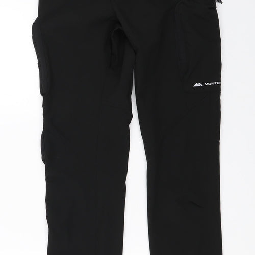 Monterrain Womens Black   Cargo Trousers Size XS L30 in