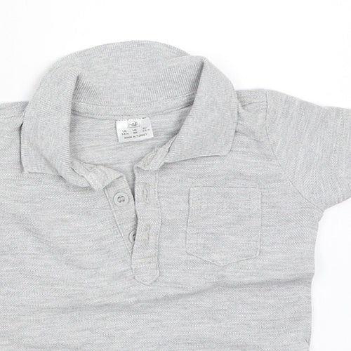 F&F Boys Grey   Basic Polo Size 3-6 Months