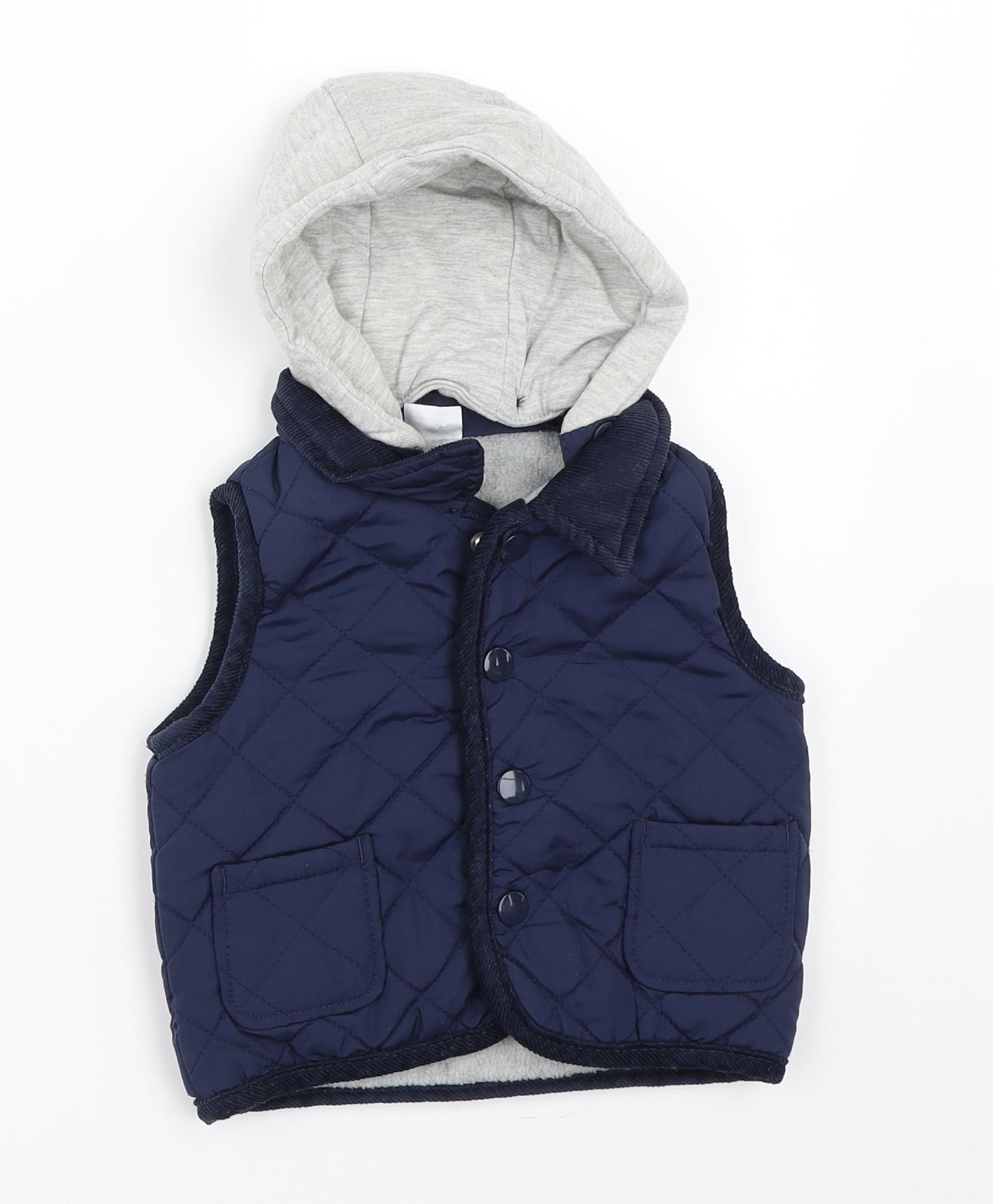 F&F Boys Blue   Gilet Coat Size 0-3 Months