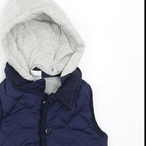 F&F Boys Blue   Gilet Coat Size 0-3 Months