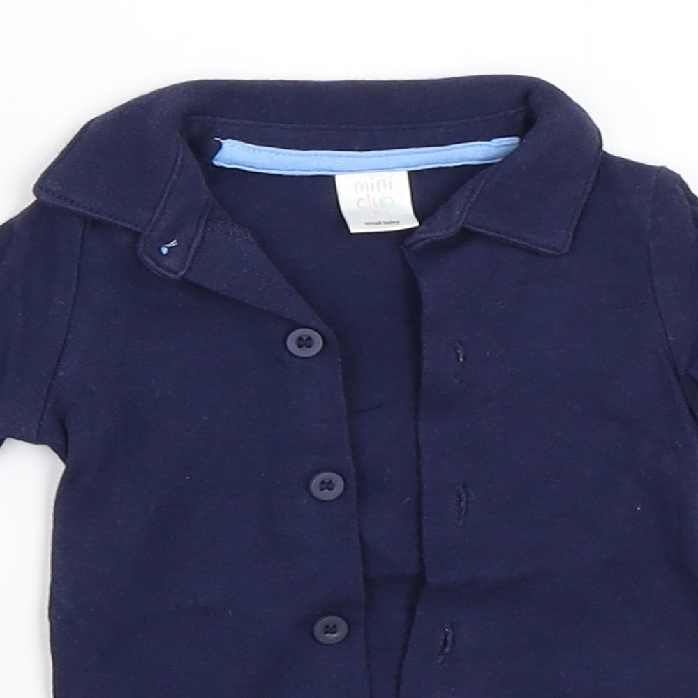 Mini Club Boys Blue   Babygrow One-Piece Size Newborn