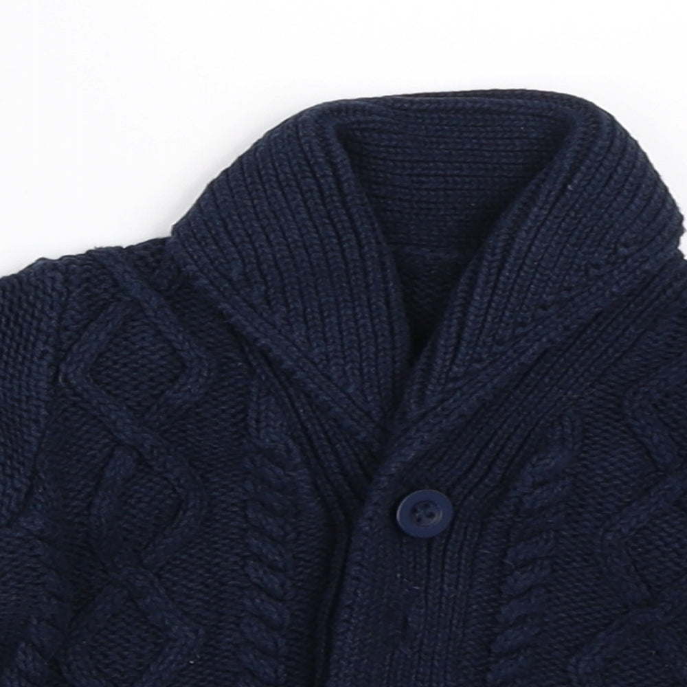 Matalan Boys Blue   Cardigan Jumper Size 0-3 Months
