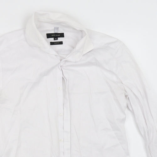 River Island Mens White    Dress Shirt Size XS
