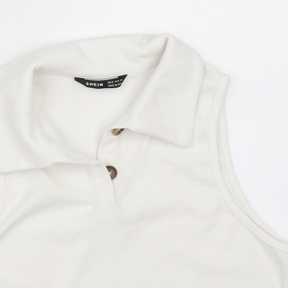 SheIn Womens White   Cropped Tank Size M