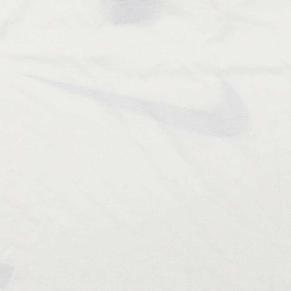 Nike Womens White   Cropped T-Shirt Size S