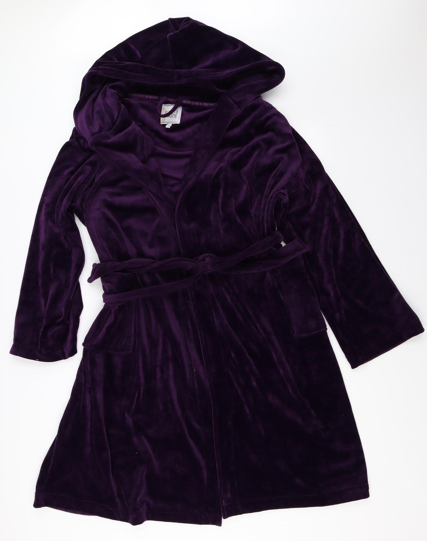 Wolf And Harte Womens Purple Solid  Top Robe Size L