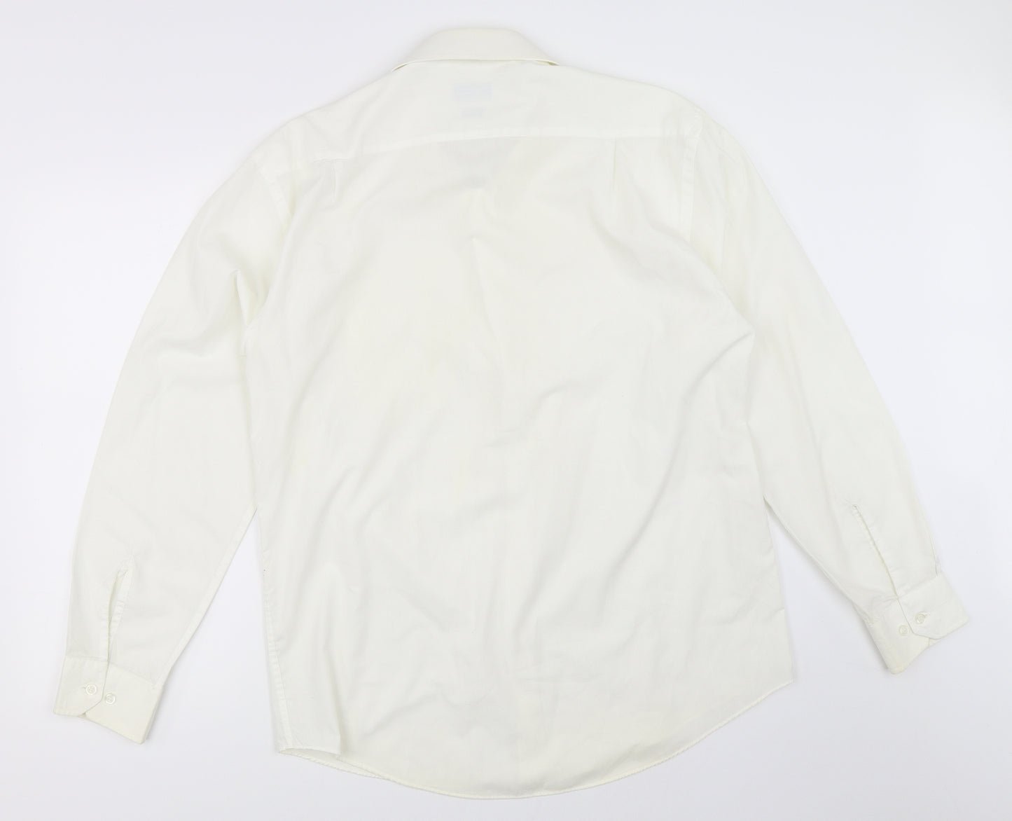 Savanti Mens White    Dress Shirt Size 16