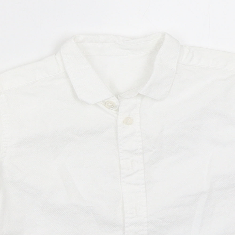 Marks and Spencer Boys White   Basic Button-Up Size 18-24 Months