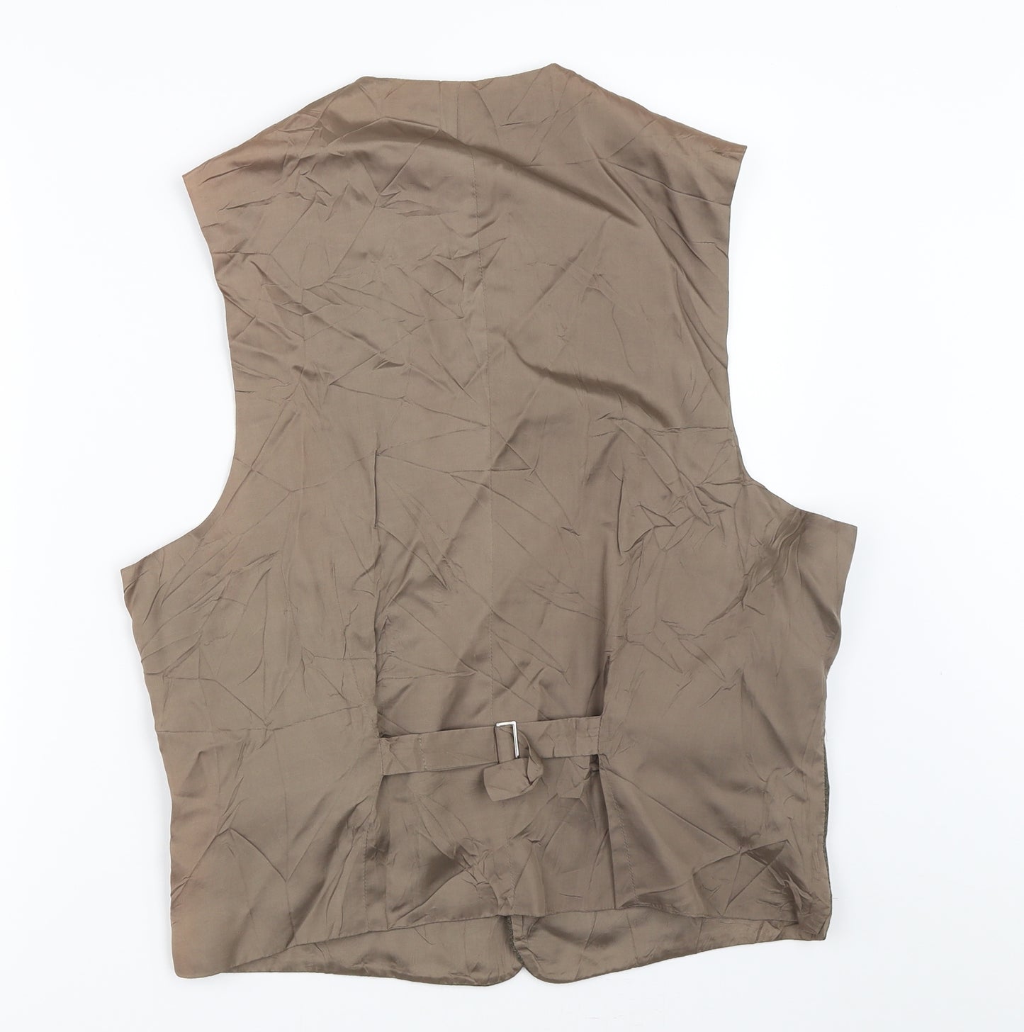 Preworn Mens Brown   Jacket Suit Waistcoat Size 40