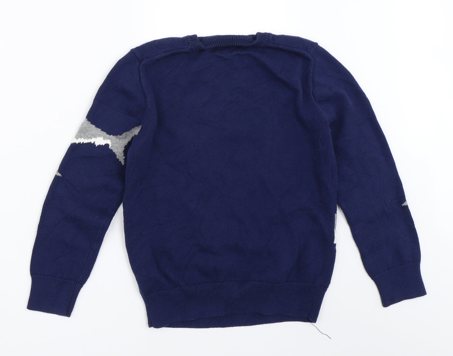 Gap Boys Blue   Pullover Jumper Size 8-9 Years  - shark