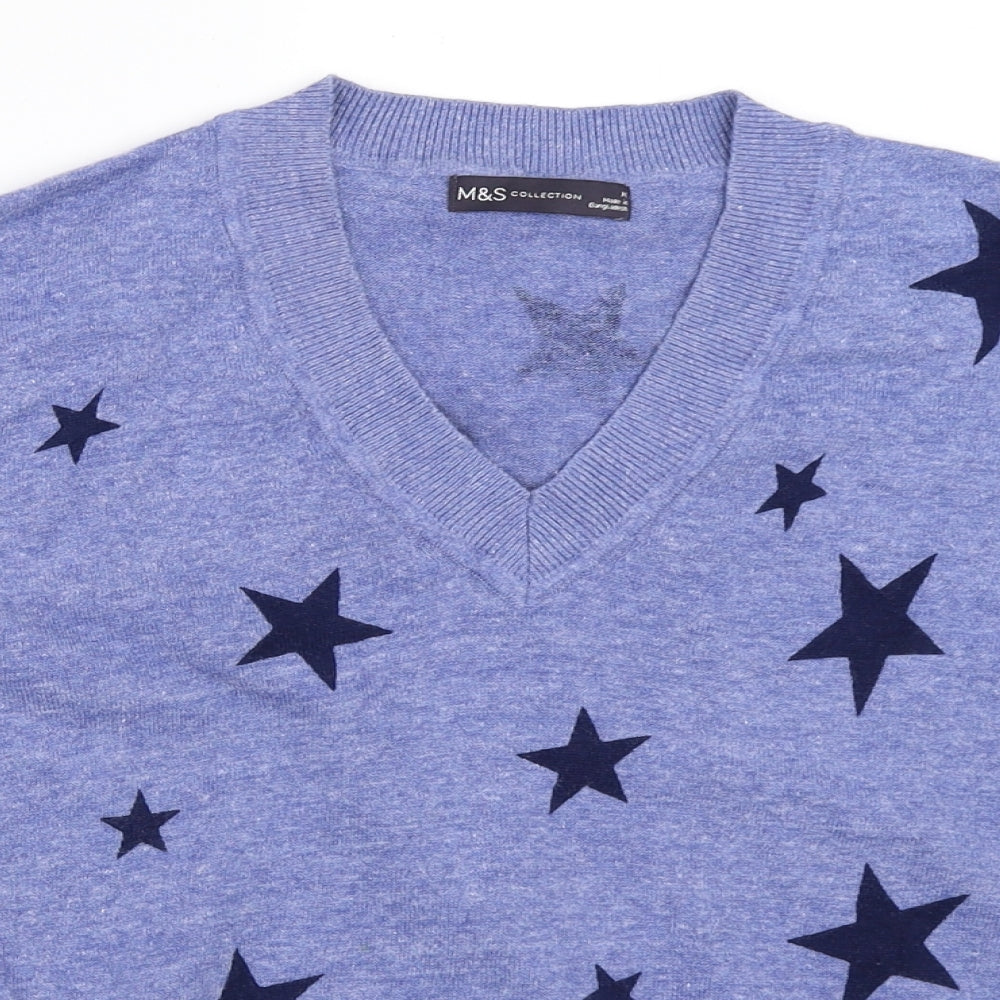 Marks and Spencer Womens Blue   Pullover Jumper Size 8