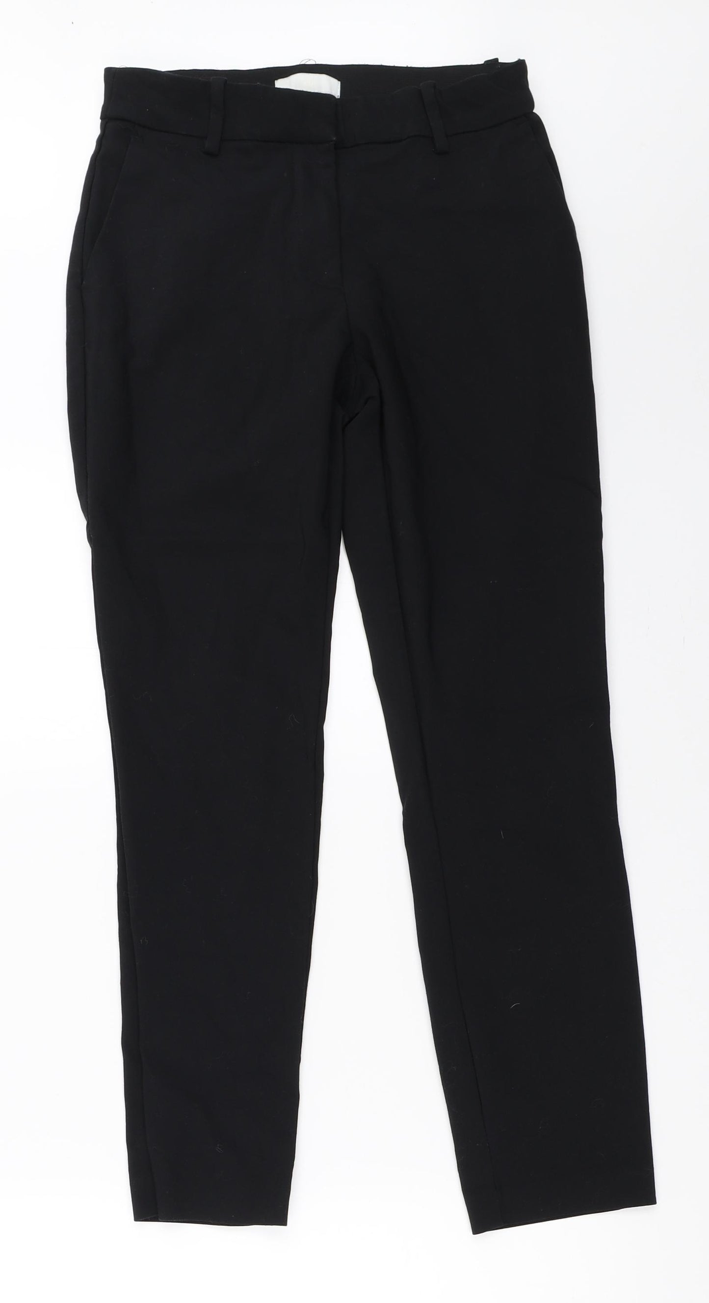 H&M Womens Black   Capri Trousers Size 8 L26.5 in