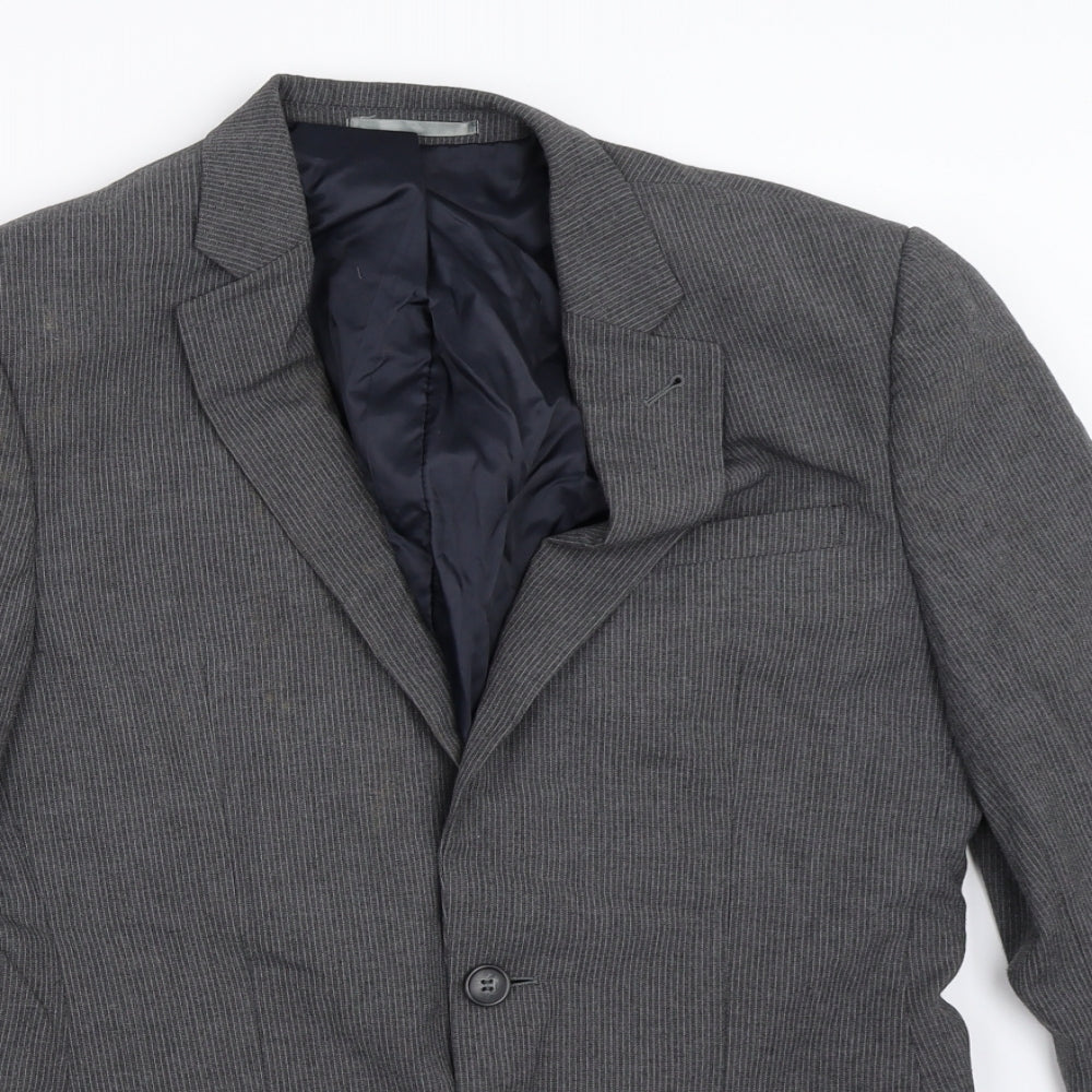 Cedar Wood State Mens Grey   Jacket Blazer Size 36