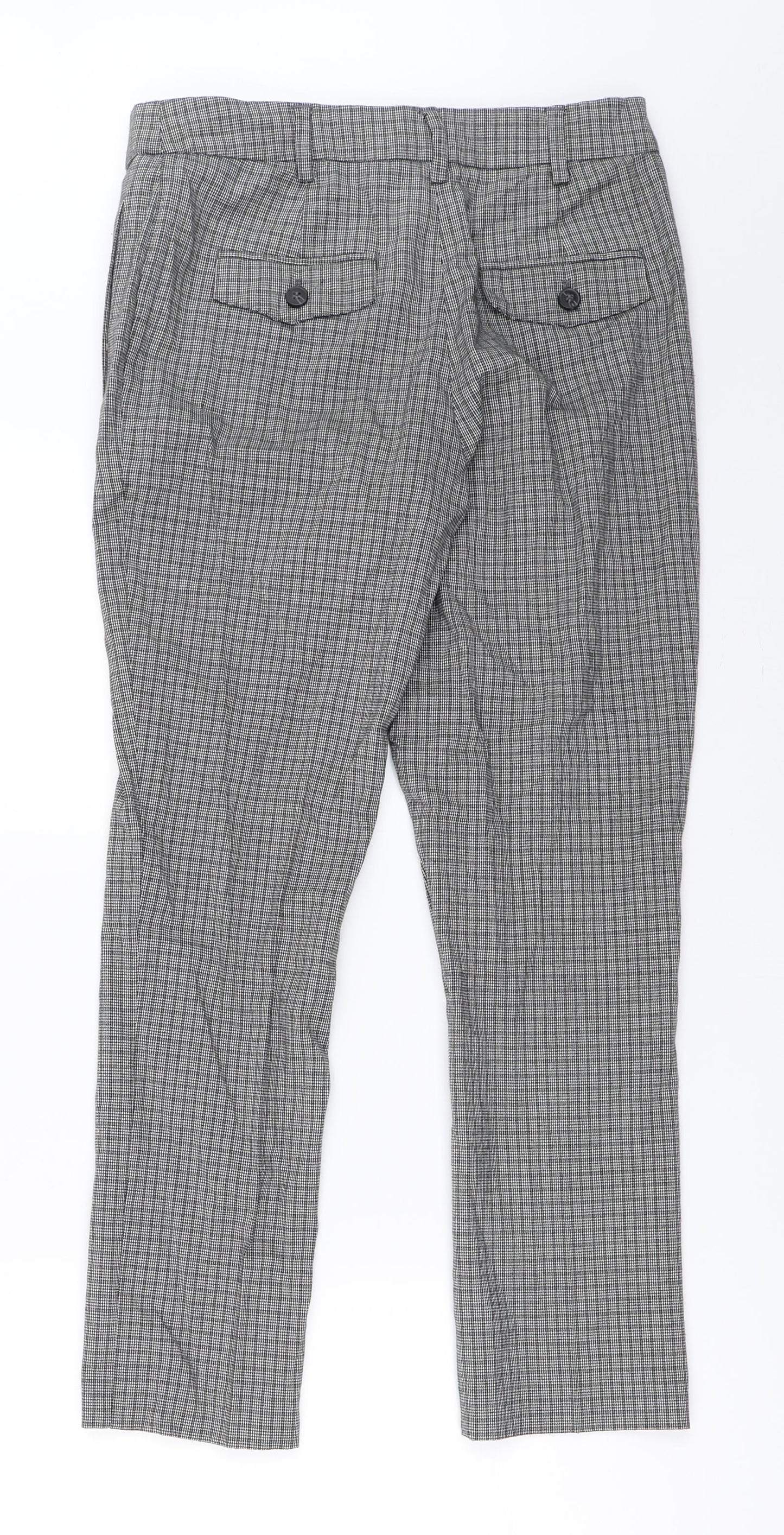 NEXT Womens Grey   Capri Trousers Size 6 L26 in