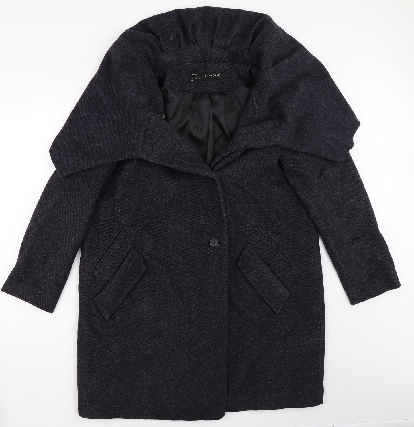 Zara Womens Grey   Overcoat Coat Size 2XL