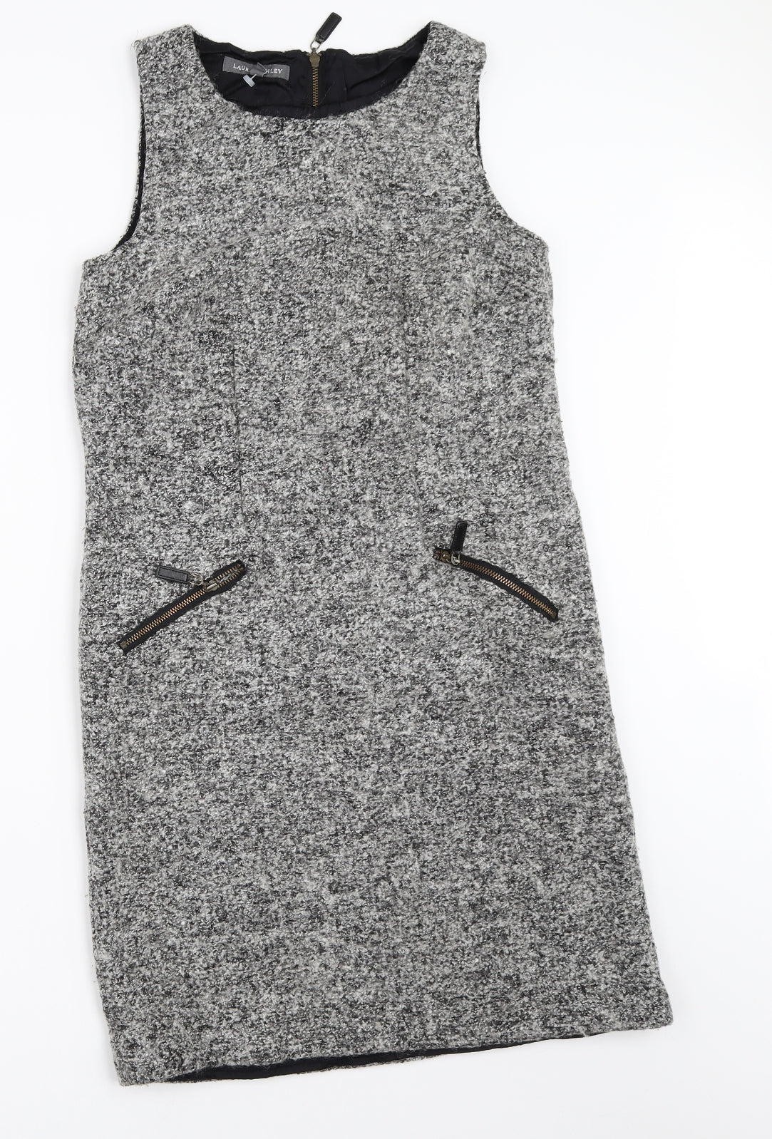 Laura Ashley Womens Grey   Shift  Size 10