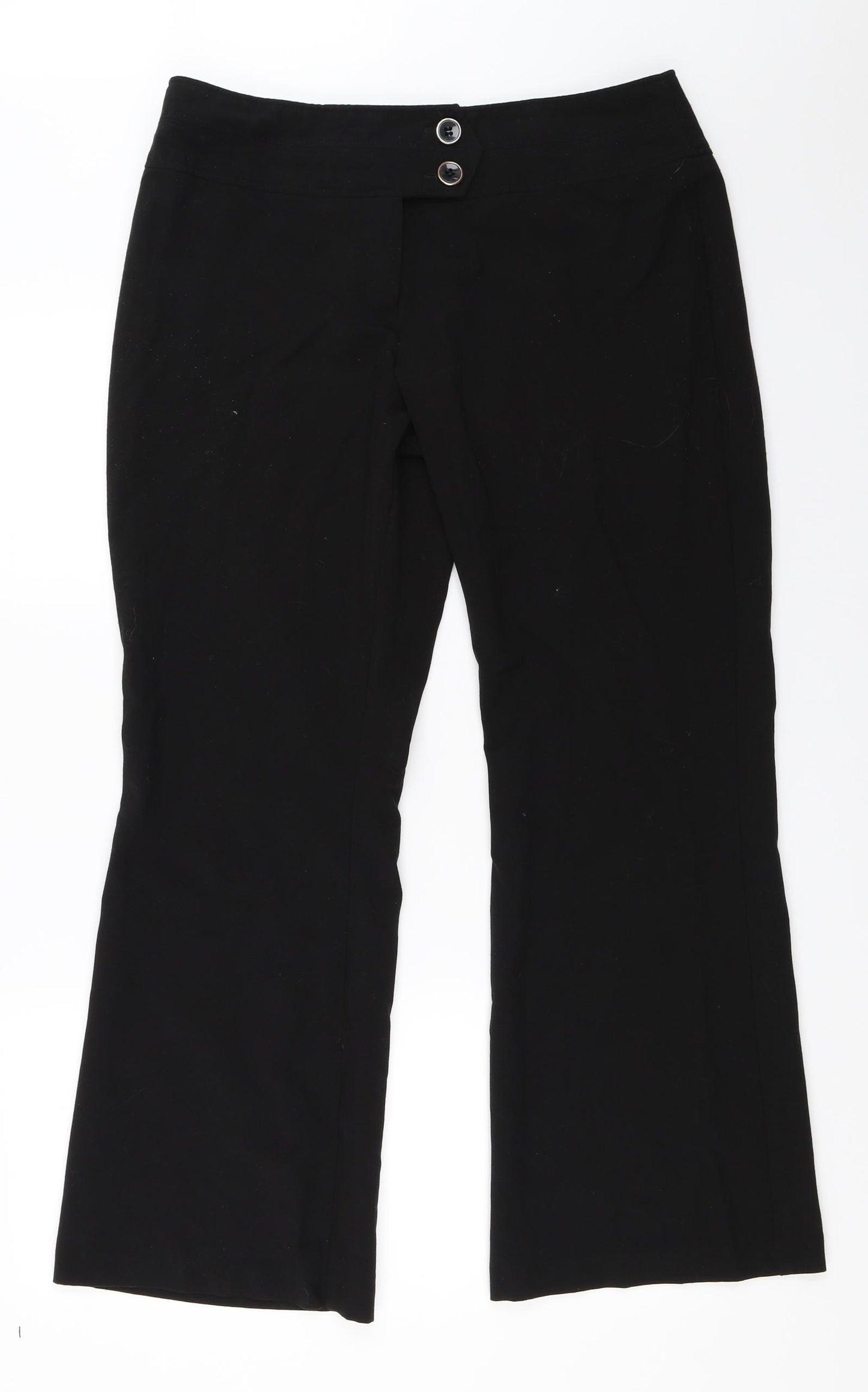 Debenhams Womens Black   Trousers  Size 14 L29 in