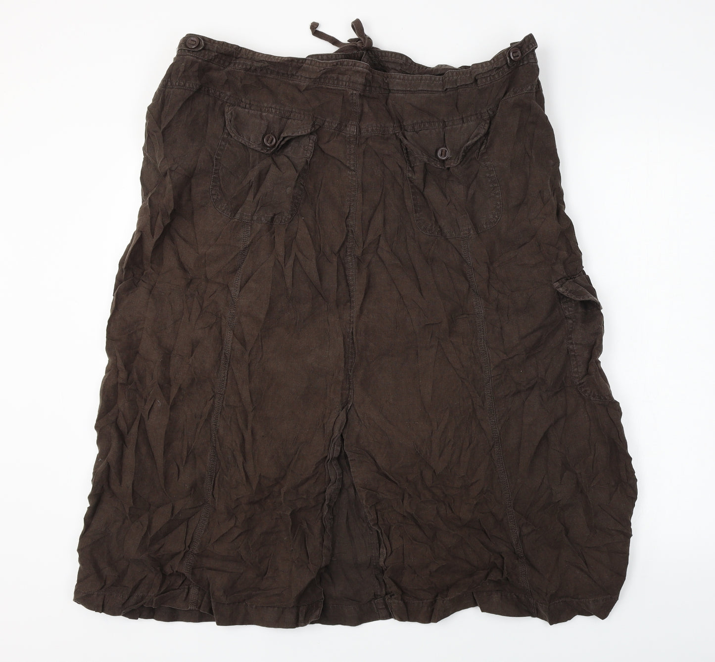 Marks and Spencer  Womens Brown   A-Line Skirt Size 22