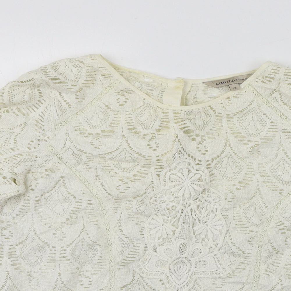 Leather Limited  Womens Beige   Pullover Jumper Size 16