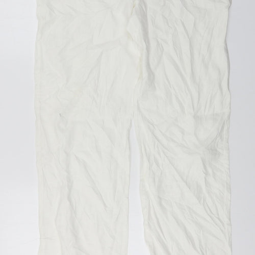 Couleurs D'ete  Womens White   Trousers  Size 12 L25 in