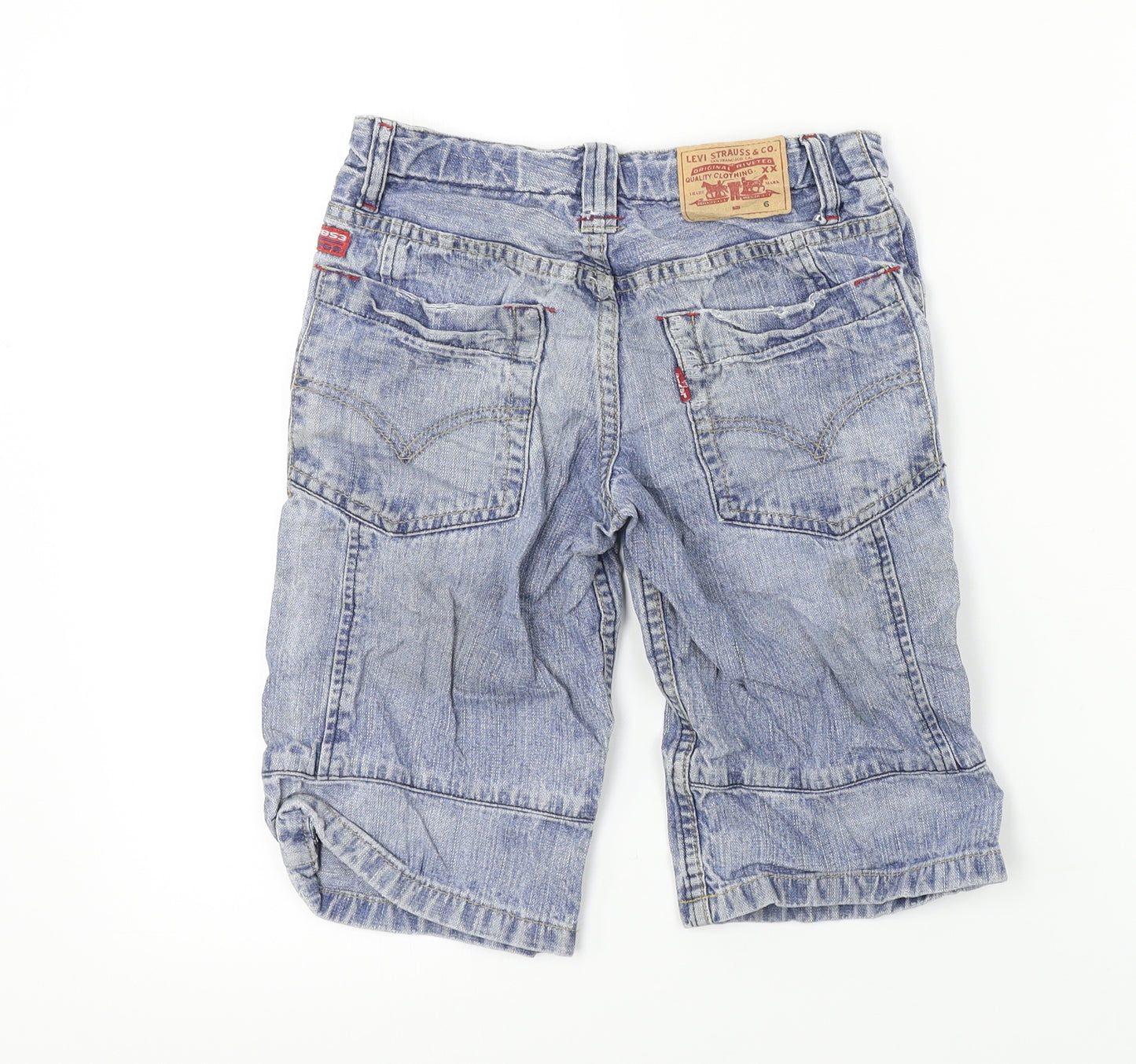 LEVIS    Boys Blue   Cropped Jeans Size 6 Years