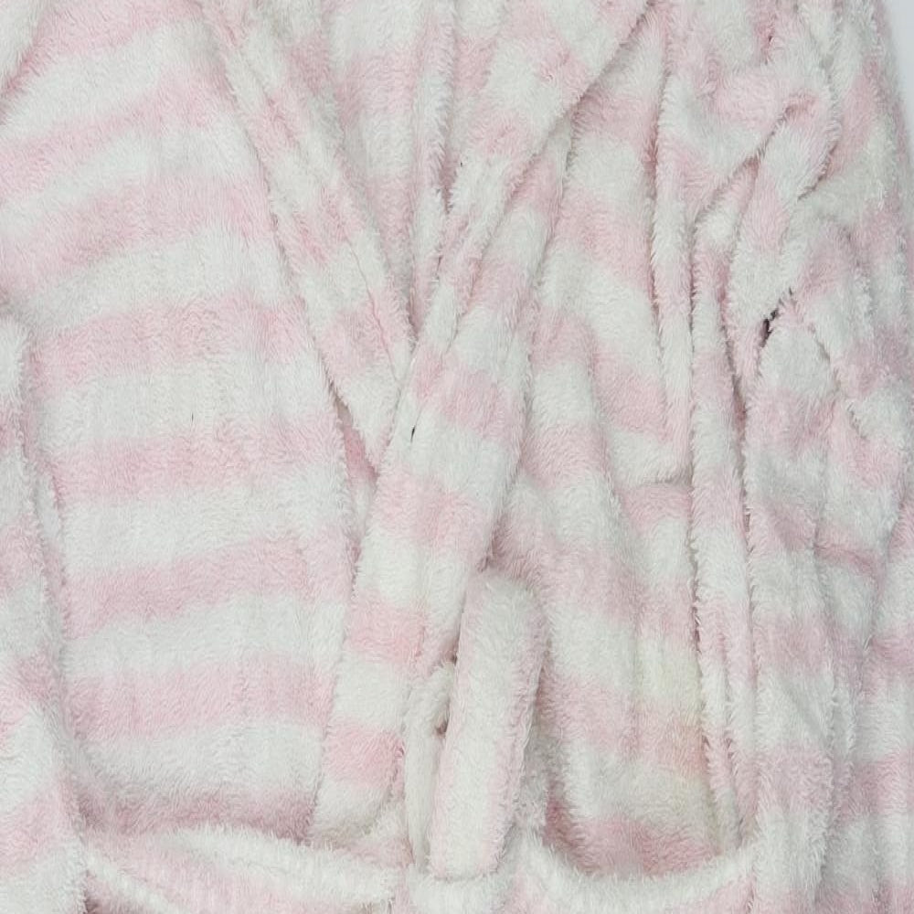 super soft Womens Pink Striped   Gown Size M