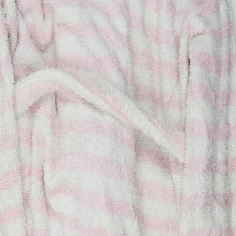 super soft Womens Pink Striped   Gown Size M