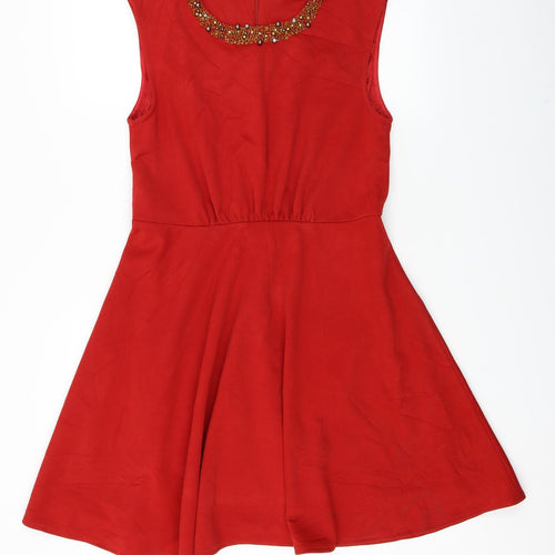 Yumi  Womens Red   A-Line  Size 14