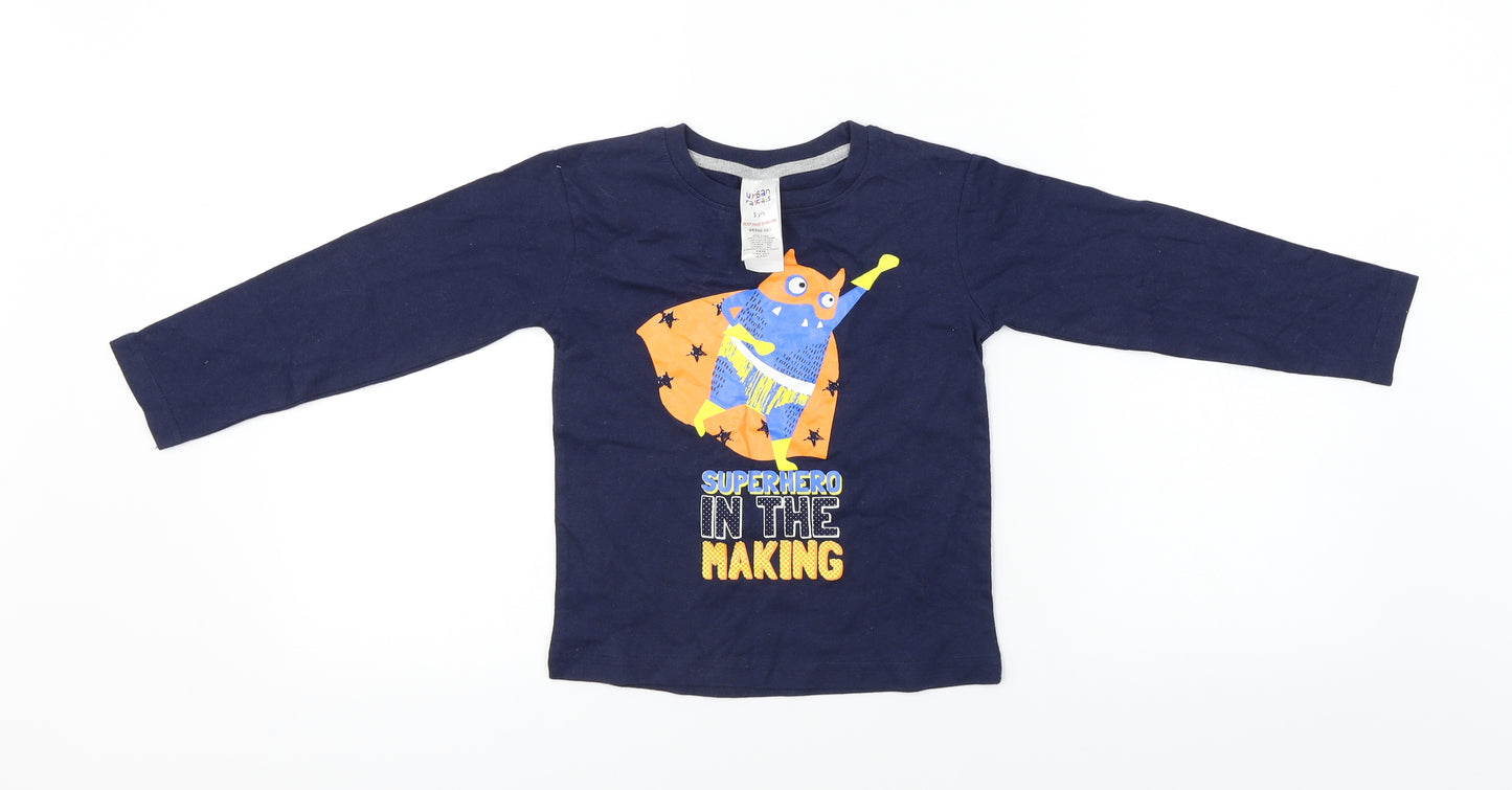 urban rascals  Boys Blue   Basic T-Shirt Size 5 Years
