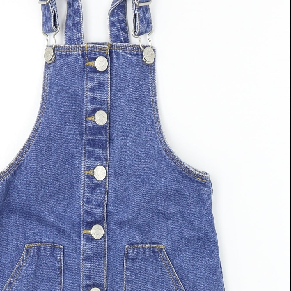 TU Girls Blue   Dungaree One-Piece Size 5 Years