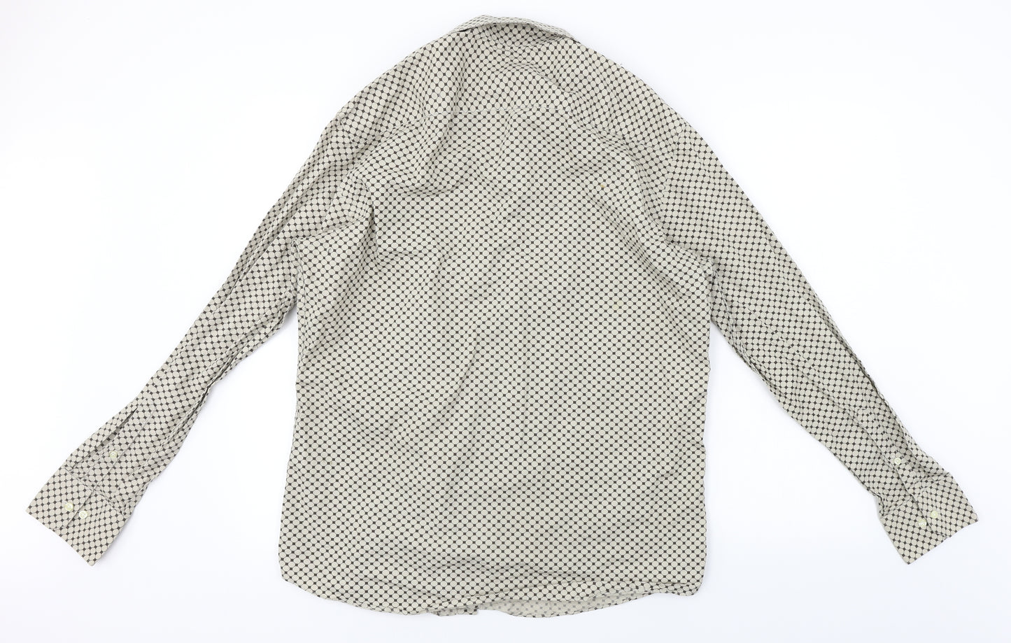 NEXT  Mens Beige    Button-Up Size 16