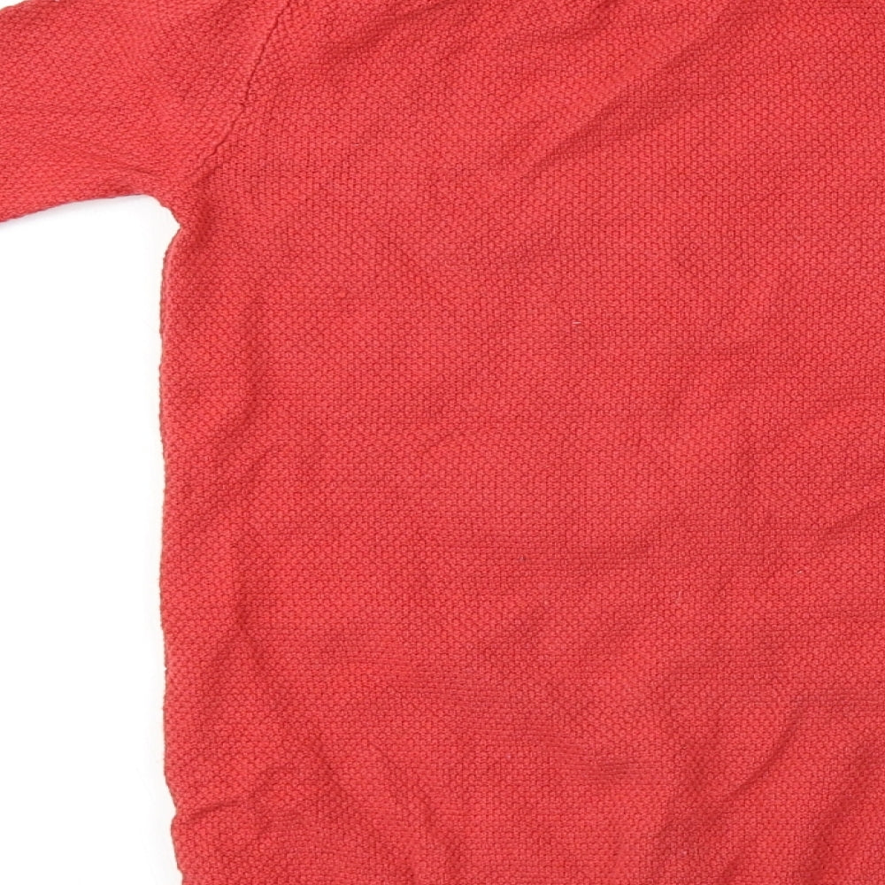 George  Girls Red Paisley  Pullover Jumper Size 2-3 Years