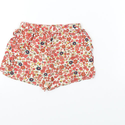Matalan  Girls Red Floral  Cropped  Size 3-6 Months