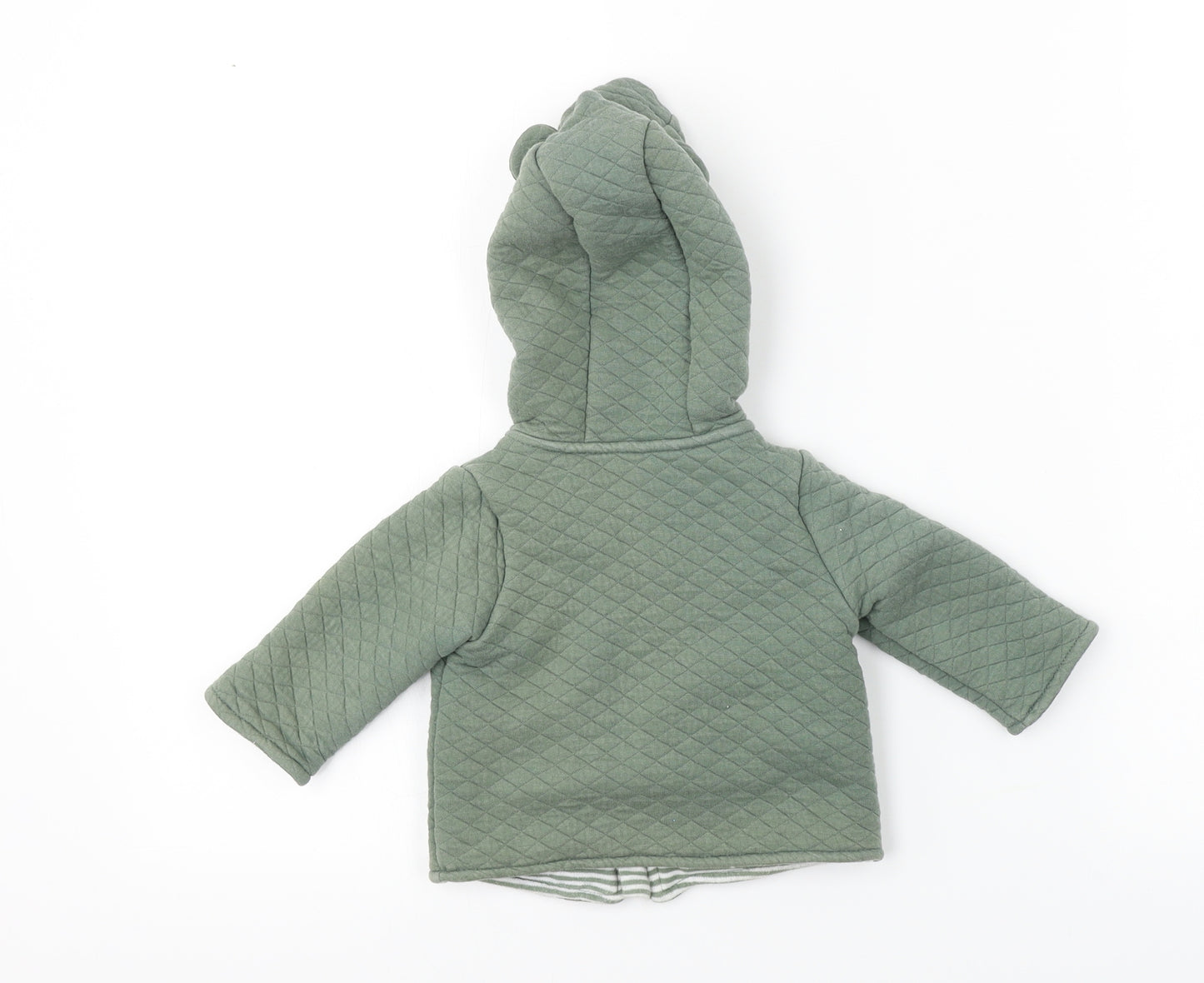 Preworn  Boys Green   Jacket Coat Size 6-9 Months