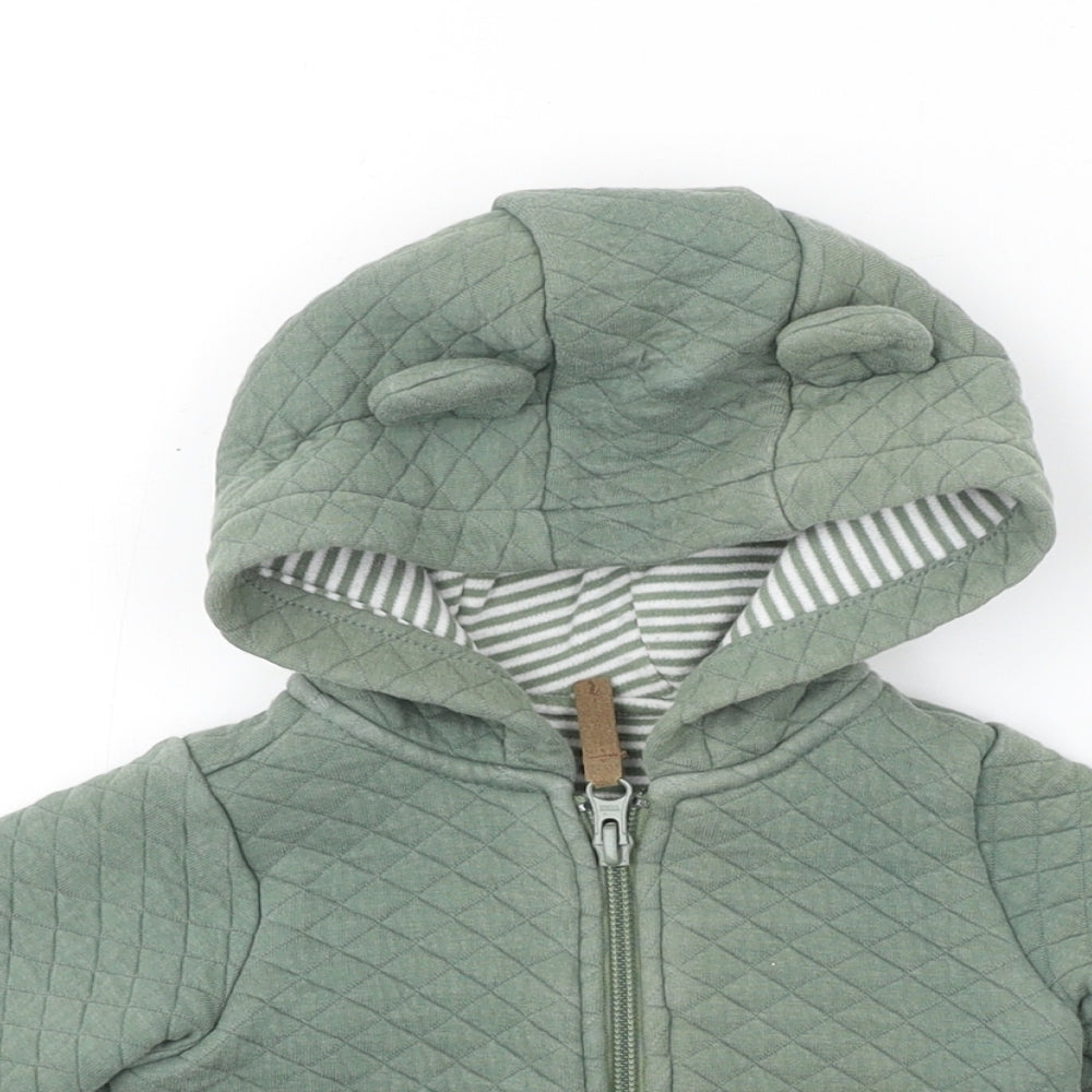 Preworn  Boys Green   Jacket Coat Size 6-9 Months