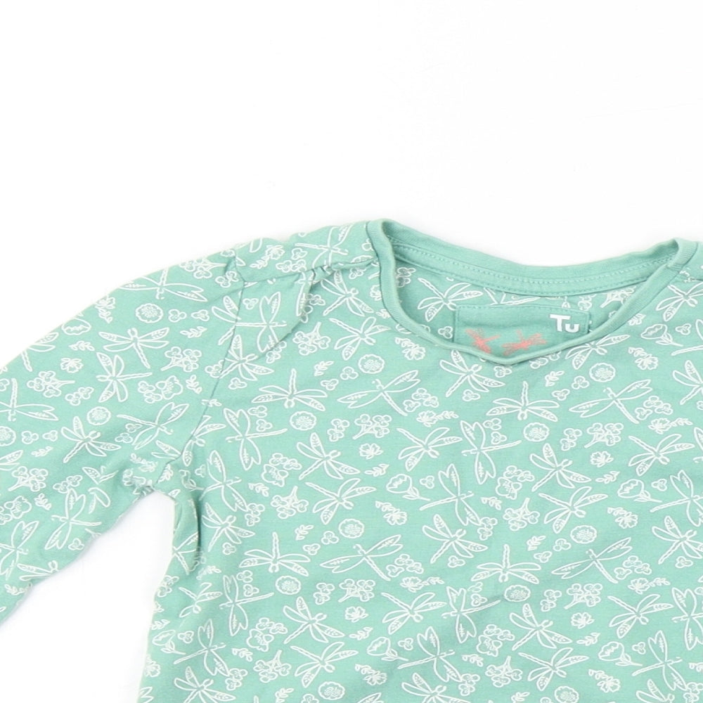 TU Girls Green   Basic T-Shirt Size 12-18 Months