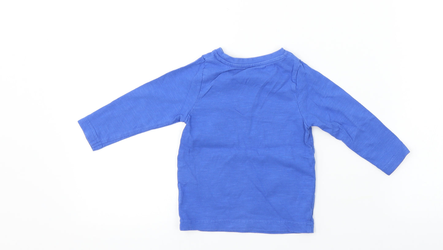 Marks and Spencer  Boys Blue   Basic T-Shirt Size 6-9 Months