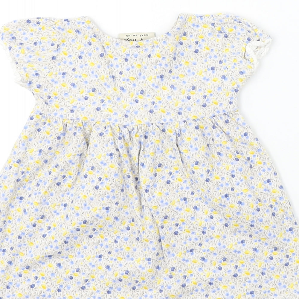 NEXT   White Floral  A-Line  Size 9-12 Months