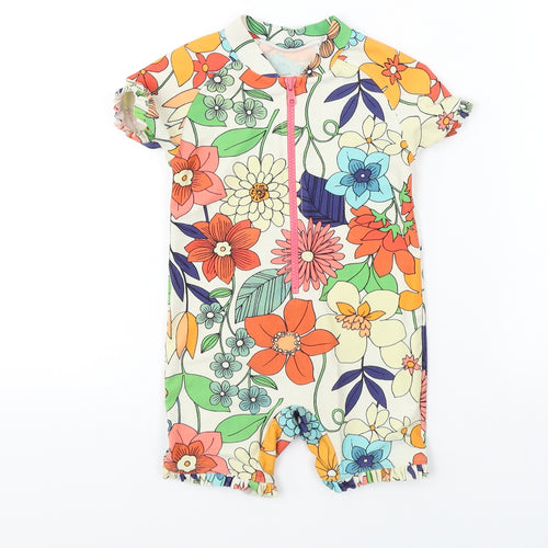 NEXT  Girls Multicoloured Floral  Basic T-Shirt Size 2 Years