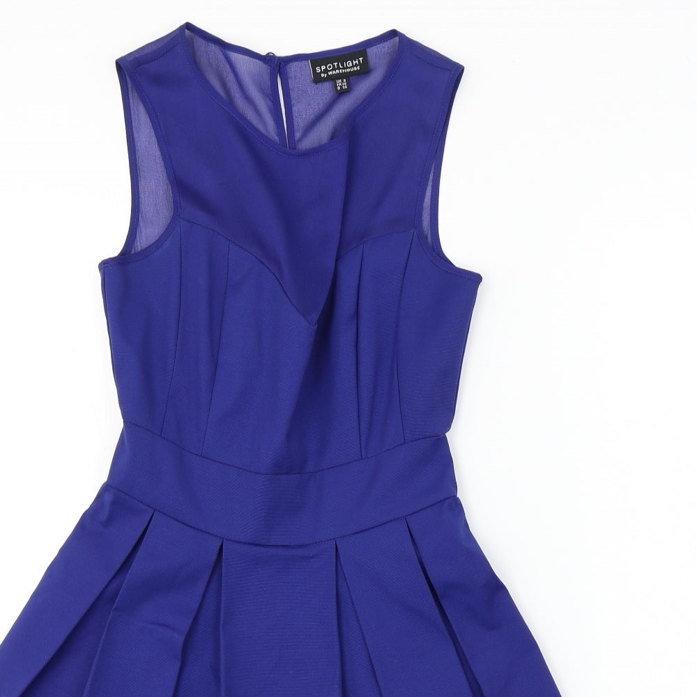 Warehouse  Womens Blue   A-Line  Size 8
