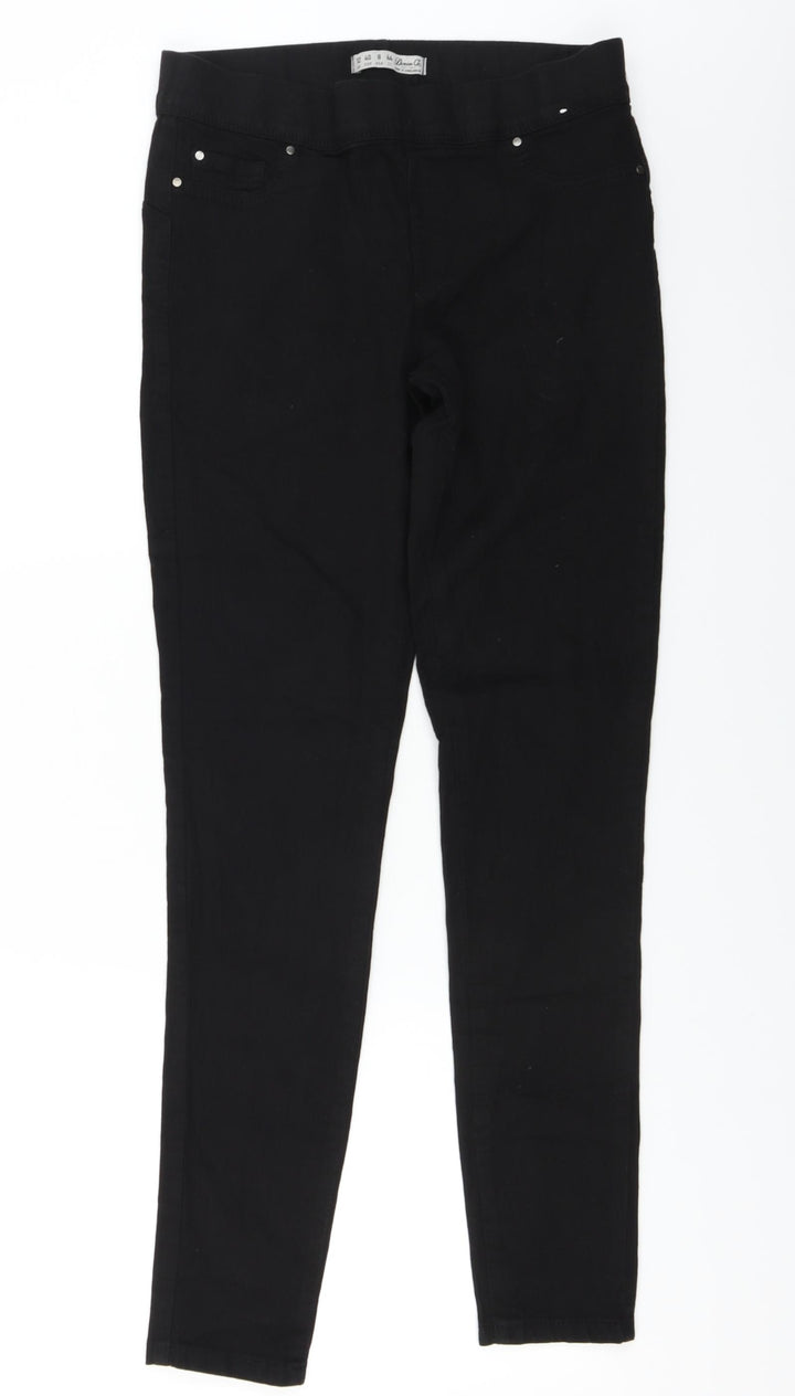 denim co Womens Black Skinny Jeans Size 12 L26 in