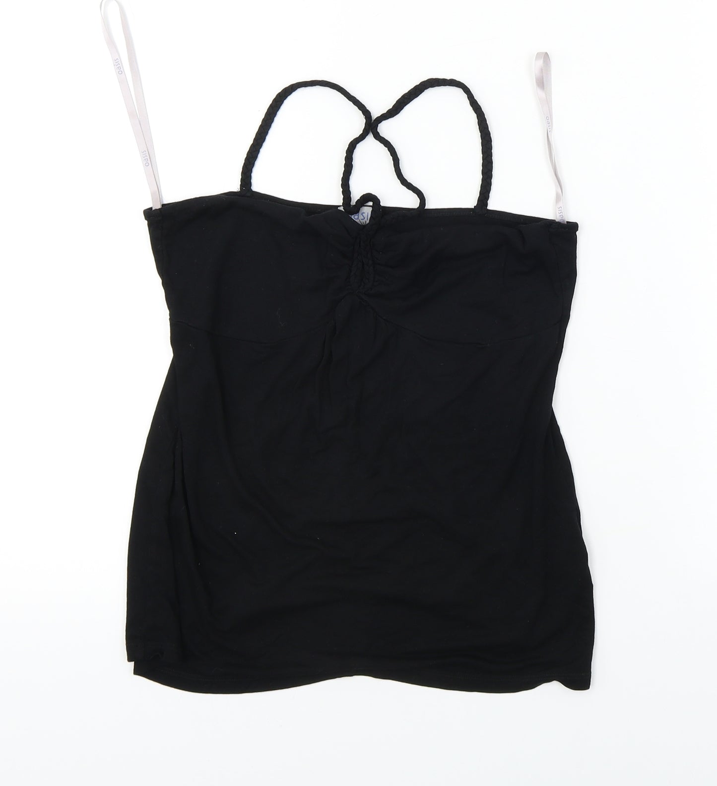 Oasis  Womens Black   Basic T-Shirt Size 10