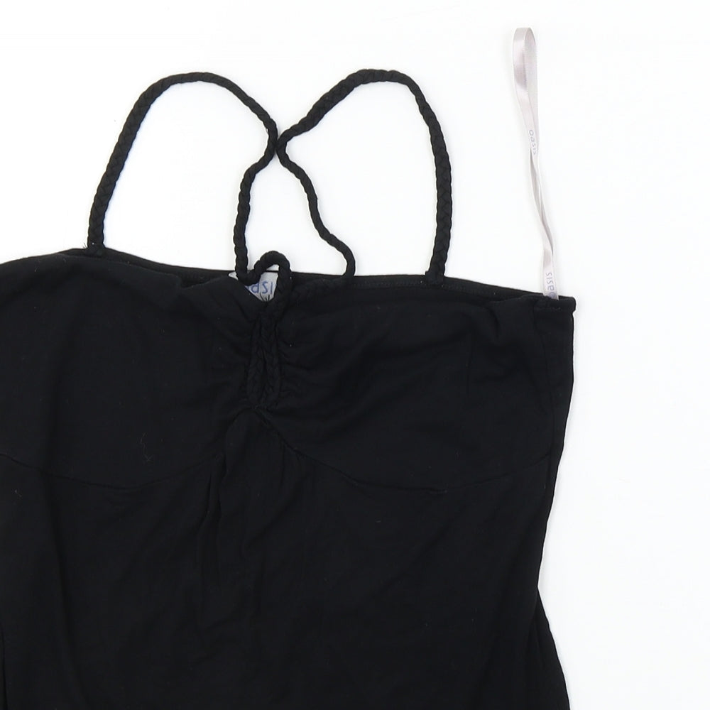 Oasis  Womens Black   Basic T-Shirt Size 10